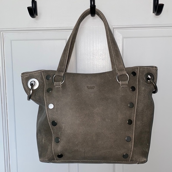 Hammitt Taupe Suede Studded Tote Bag - Picture 3 of 15